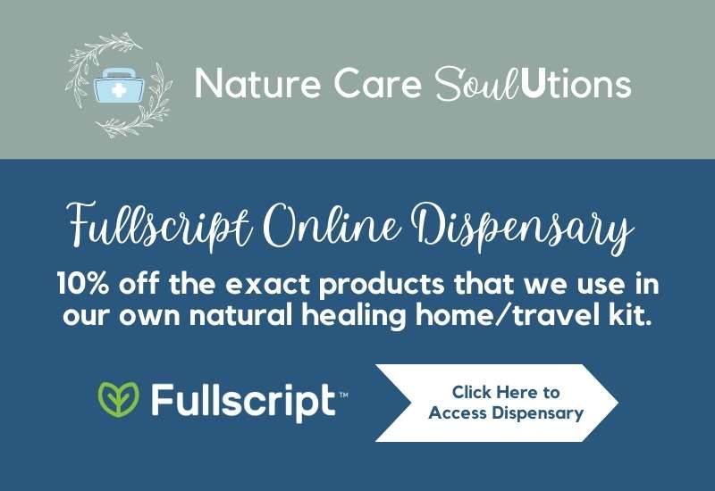 Fullscript Online Dispensary.<br />
10% off the exact products that we use in our  own natural first aid kit. Click Here to Access Dispensary.